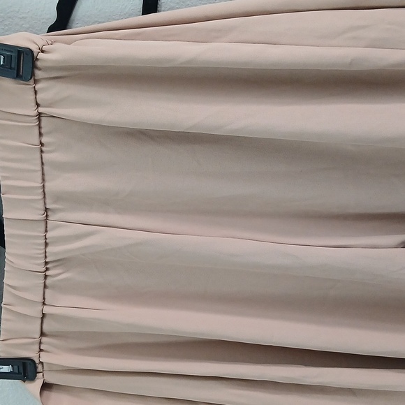 Halara Flex High Waisted Tie Side Wide Leg Work Pants Tan Desert Brown NWT S/P - Picture 10 of 10
